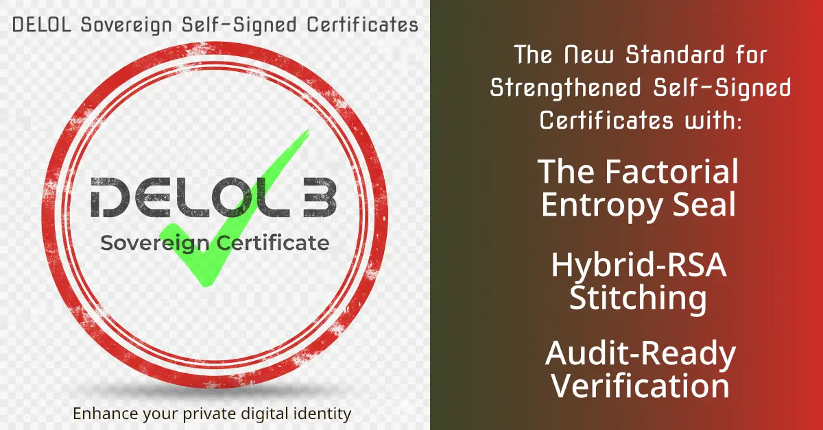 DELOL3 Sovereign Self-Signed Certificates